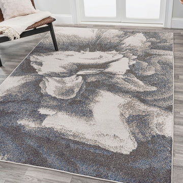 Petalo Abstract Two-tone Modern Area Rug